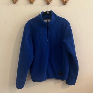 Ostrya Quarter Zip Fleece (small, blue)